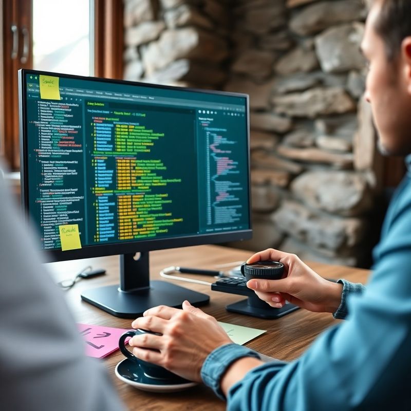 Analitik pregleduje rezultate SQL poizvedbe
